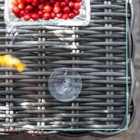 Кон Панна 4SiS столик журнальный из искусственного ротанга, цвет графит фото 7