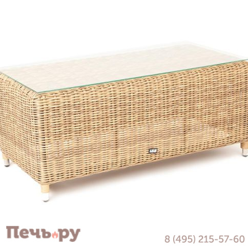 Кон Панна 4SiS столик журнальный из искусственного ротанга, цвет соломенный фото 10