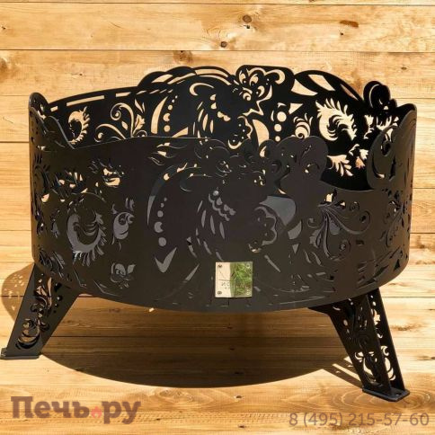 Костровая чаша Искры костра Хохлома (4мм) фото 5