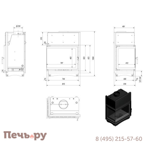 Kratki Amelia/PW/BL/24/BS/W (угловое стекло слева, змеевик) фото 4