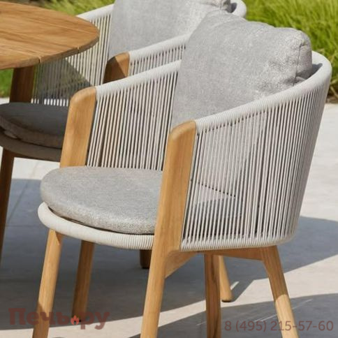 Кресло обеденное Brafritid Avesta тик/алюминий фото 8