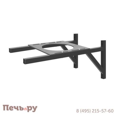 Кронштейн Везувий Опорный д.220х250 (черный) фото