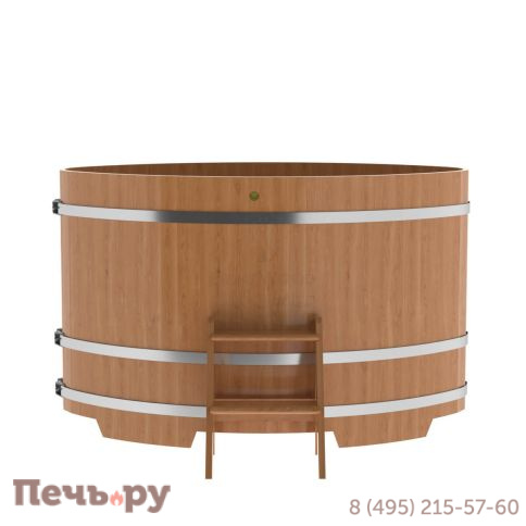 Купель BentWood овальная из дуба,1,08Х1,75,  толщина стенок - 2,6 см фото 11