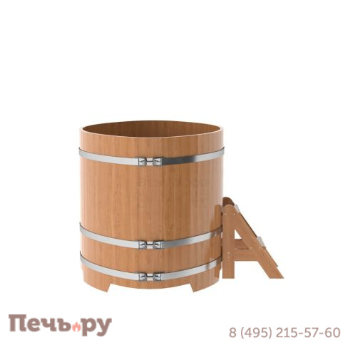 Купель BentWood овальная из дуба,1,08Х1,75,  толщина стенок - 2,6 см фото 13