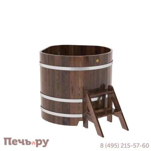 Купель BentWood угловая из лиственницы, 1,03Х1,03,  толщина стенок - 2,8 см фото 2