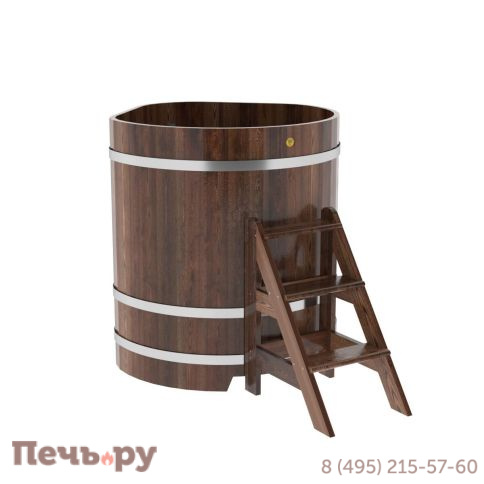 Купель BentWood угловая из лиственницы, 1,03Х1,03,  толщина стенок - 2,8 см фото 6