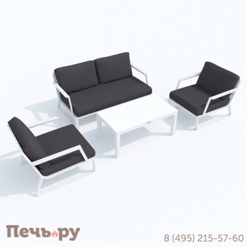 Лаунж зона Ideal Patio ESTIVO антрацит - белый каркас фото 6