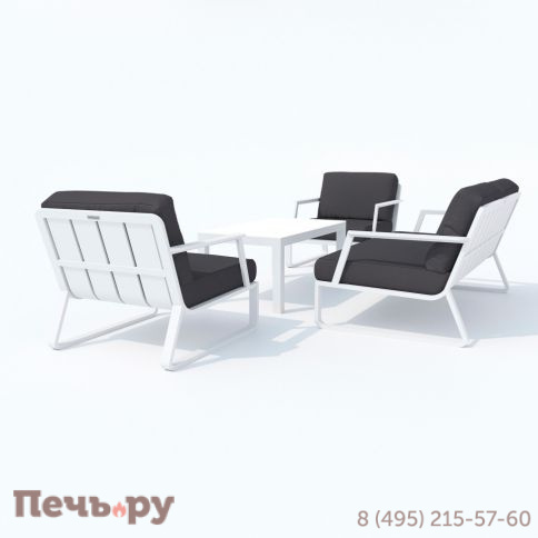 Лаунж зона Ideal Patio ESTIVO антрацит - белый каркас фото 8