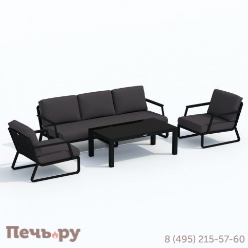 Лаунж зона Ideal Patio ESTIVO с трехместным диваном - антрацит фото 9
