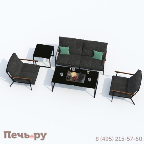 Лаунж зона Ideal Patio FESTA маренго с двухместным диваном фото 4