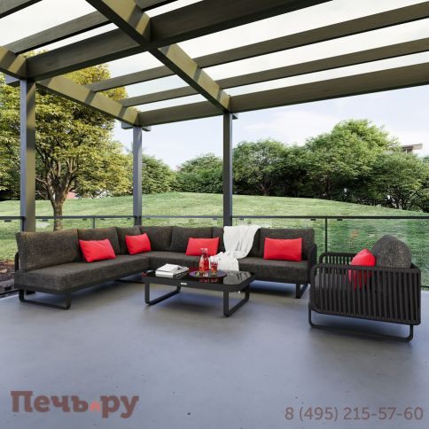 Лаунж зона угловая Ideal Patio BELLISA модульная маренго фото 2
