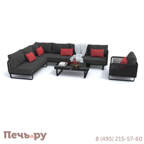 Лаунж зона угловая Ideal Patio BELLISA модульная маренго фото 7