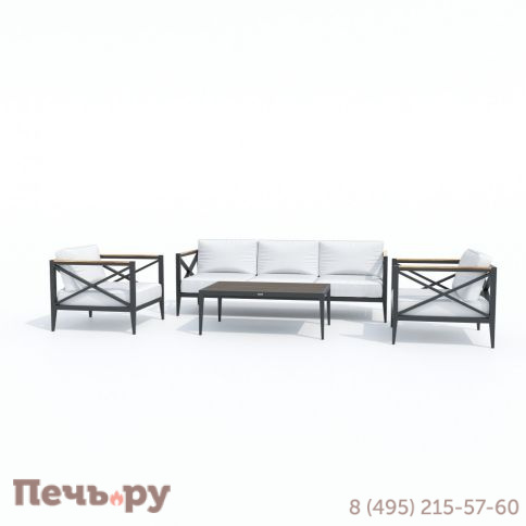 Лаунж-зона Ideal Patio VERITA  белая, каркас карбон фото 9