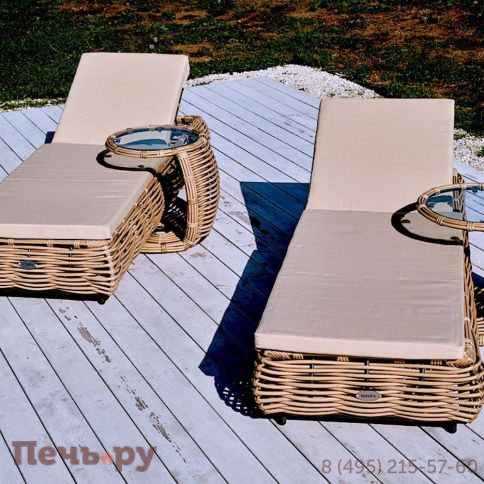 Боковой столик Gardeck Mokka Majorca, цвет соломенный фото 6