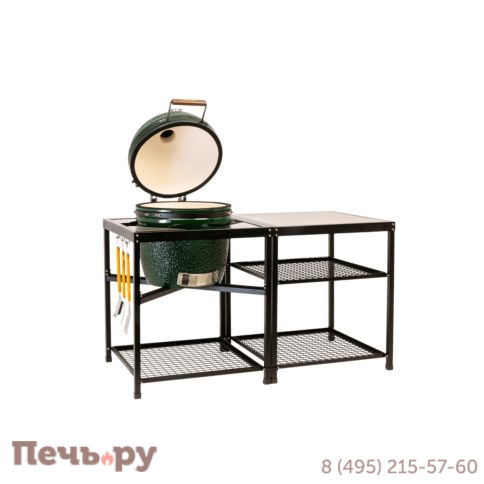 Набор инструментов Green Kamado из нержавеющей стали: вилка, лопатка, щетка, щипцы фото 3