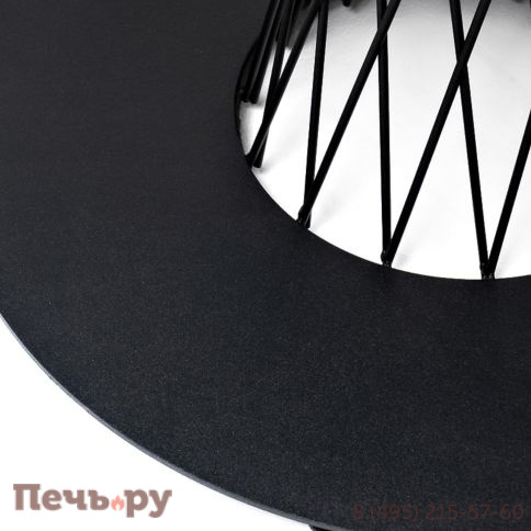 Обеденная группа 4SiS Диего на 4 персоны со стульями Бордо плетения колос, столешница серый гранит фото 12