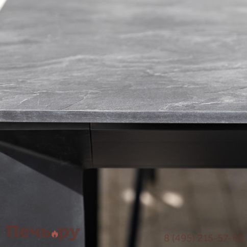 Обеденная группа 4SiS Венето на 6 персон со стульями Милан, каркас темно-серый, роуп темно-серый фото 13