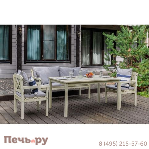 Обеденный комплект Royal Family SIERRA белого цвета фото