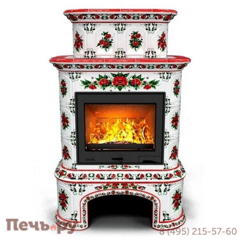 Облицовка камина КимрПечь Прованс с дровником двухъярусный центральный фото 17