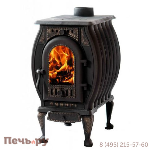 Отопительно-варочная чугунная печь НМК Сибирь фото