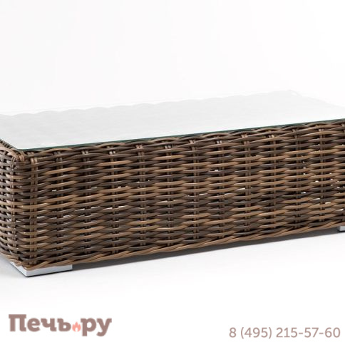 Палермо 4SiS журнальный столик из искусственного ротанга, цвет соломенный фото 3