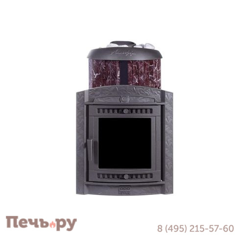 Печь банная Прометалл Атмосфера L+ КТТ в облицовке наборные ламели фото 12