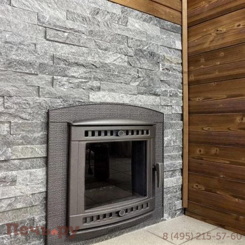 Печь банная Прометалл Атмосфера L КТТ в облицовке наборные ламели фото 25