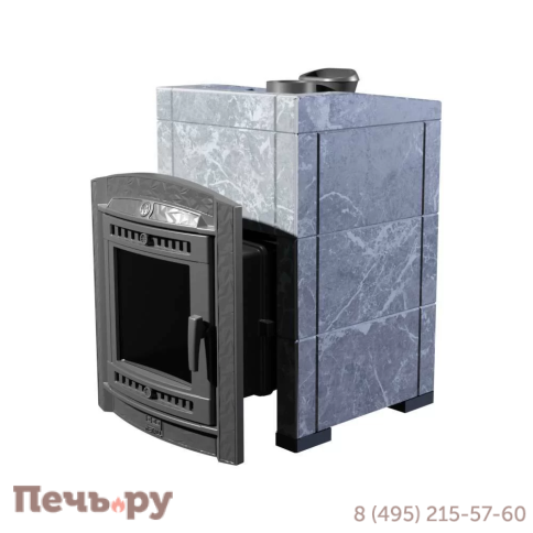 Печь банная Прометалл Атмосфера L+ в облицовке Талькохлорит фото