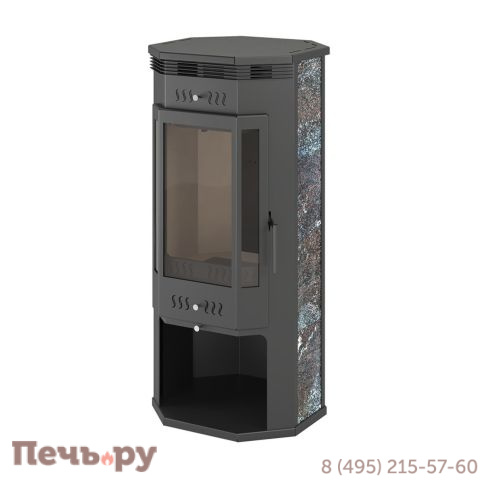 Печь камин Aston пристенно-угловой 11 кВт (180 м3), 150мм фото 5
