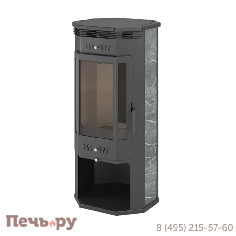 Печь камин Aston пристенно-угловой 11 кВт (180 м3), 150мм фото 6