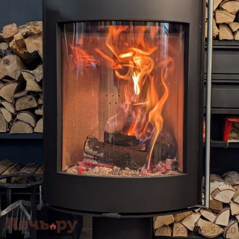 Печь камин Астов Oval (Овал) в камне фото 4