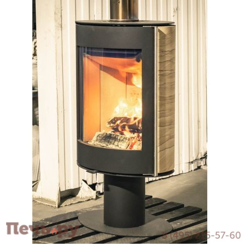 Печь камин Астов Oval (Овал) в камне фото 5