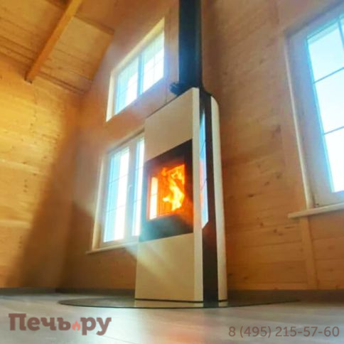 Печь камин Contura 35 высокая, дверка чугун фото 7