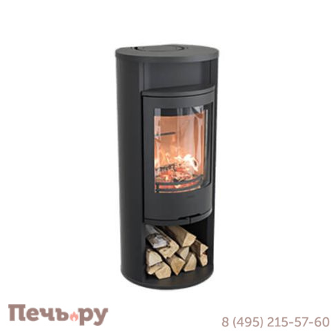Печь камин Contura 610 Style, чугунная дверца и теплая полка фото