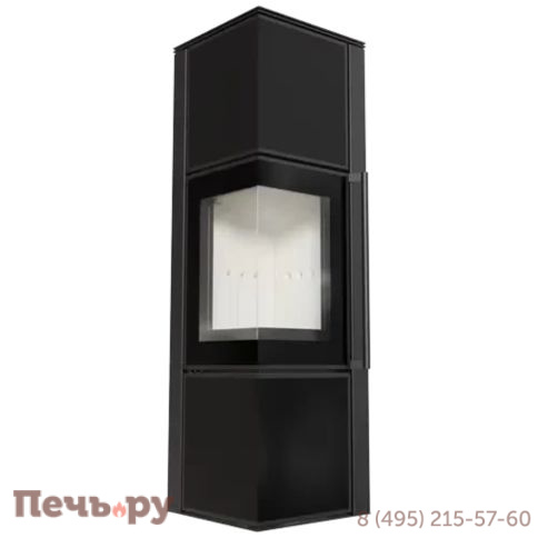 Печь камин Kratki Pro TORA/M черная, с доводчиком фото 10