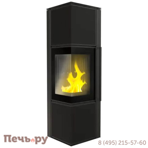 Печь камин Kratki Pro TORA/M черная, с доводчиком фото 2