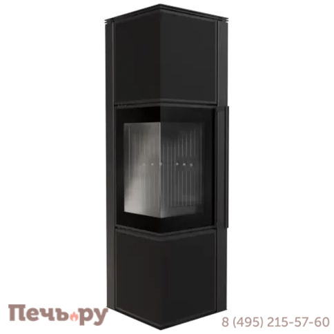 Печь камин Kratki Pro TORA/M черная, с доводчиком фото 9