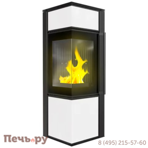 Печь камин Kratki Pro TORA/S Белый с доводчиком фото 2