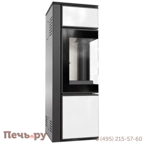 Печь камин Kratki Pro TORA/S Белый с доводчиком фото 3