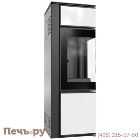 Печь камин Kratki Pro TORA/S Белый с доводчиком фото 5