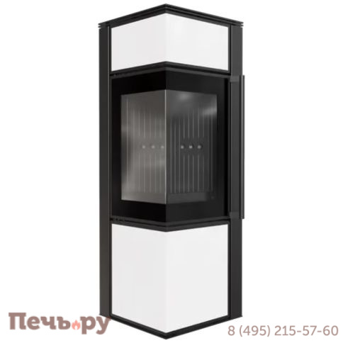 Печь камин Kratki Pro TORA/S Белый с доводчиком фото 8