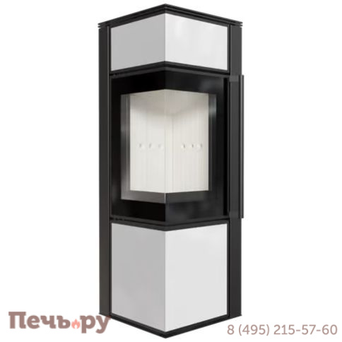 Печь камин Kratki Pro TORA/S Белый с доводчиком фото 9