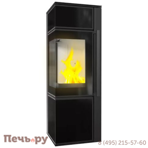 Печь камин Kratki Pro TORA/S Черный, с доводчиком фото