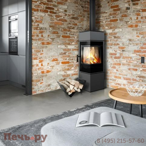 Печь камин Kratki Thor 8 Termotec Black фото