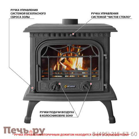 Печь камин Везувий HR-15 Антрацит фото 3