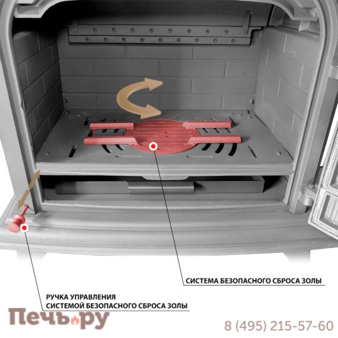 Печь камин Везувий HR-15 Антрацит фото 5