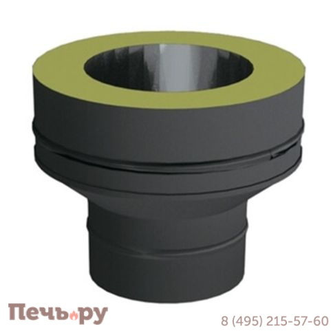 Переходник конус моно-термо Вулкан VBR50 (AISI 321 0,5 +AISI 439 0,5) черный фото