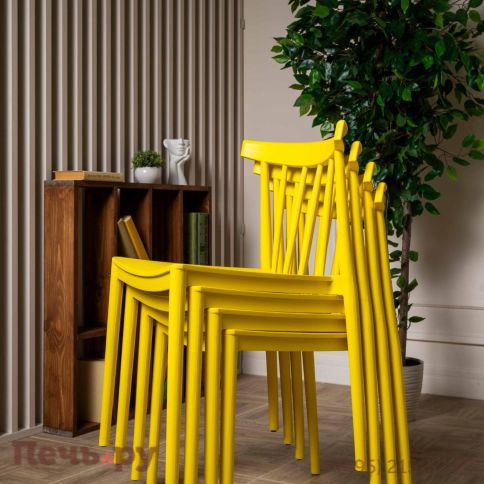 Пластиковый стул Royal Family KAI желтый фото 8