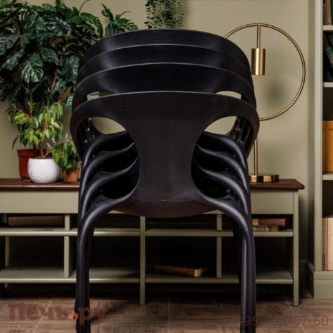 Пластиковый стул Royal Family MAY черный фото 6