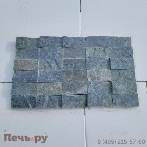 Плитка Bas из талькохлорита рваный камень 100х50х20 мм (цена за 1 кв.м.) фото